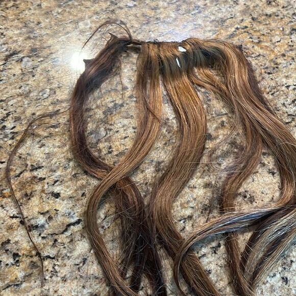 3 Rows Hand Tied Weft Hair - (2) 18” length & (1) 16” length - Picture 9 of 10